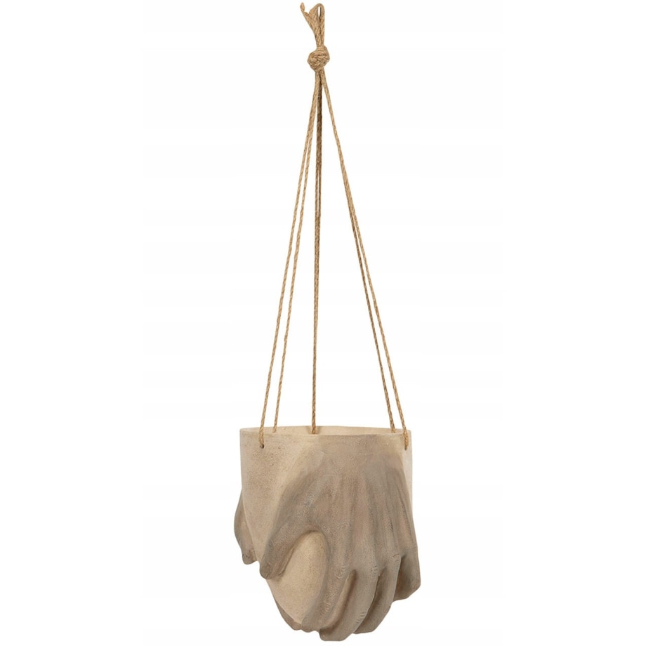 DONICA WISZĄCA DŁONIE beżowa śr. 17cm
