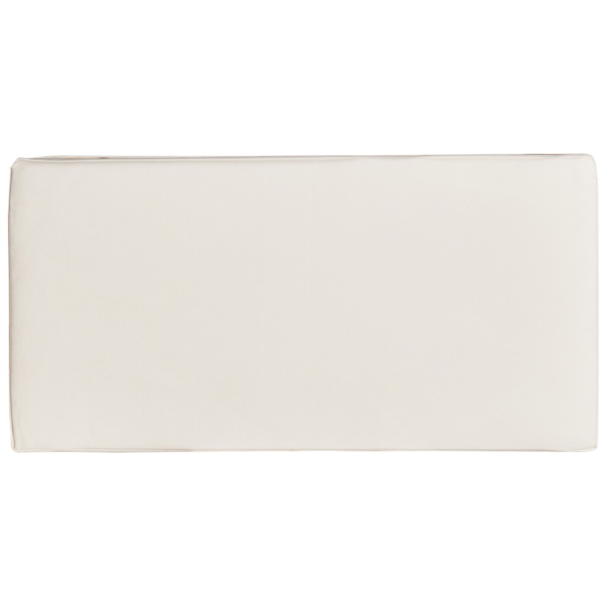 Ławka ogrodowa z poduchą GIAVENO 135 cm Drewno akacjowe Złamana biel