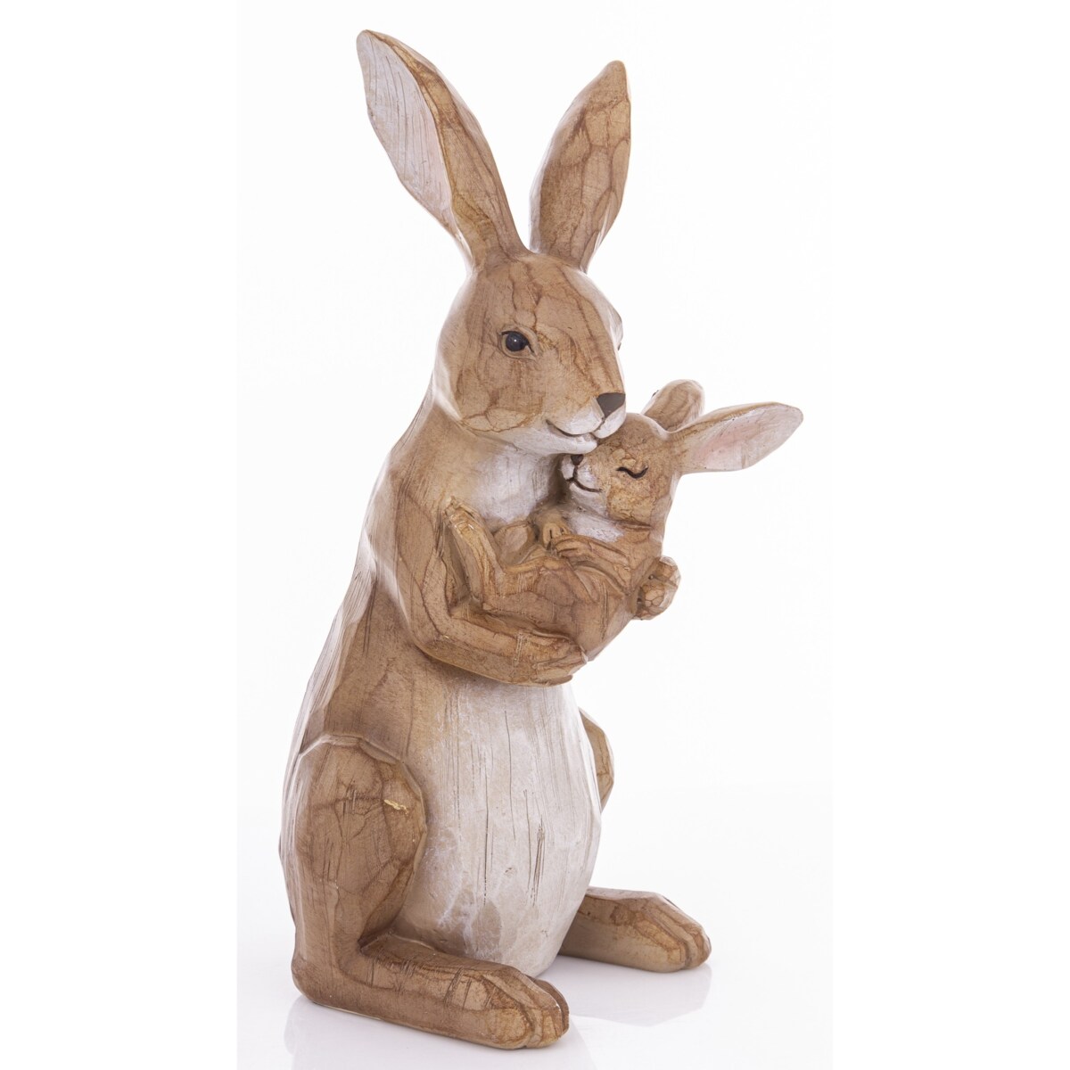 Dekoracja - króliczka z malcem w objęciach 32,5x14x18 cm CON AMORE-2