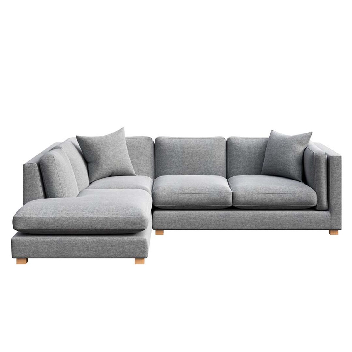 Pomo sofa narożna lewa Szara