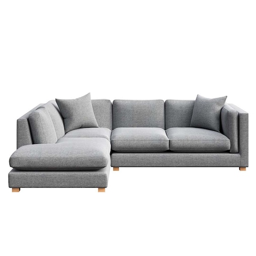 Pomo sofa narożna lewa Szara