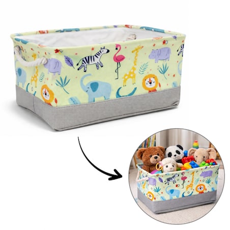 Pojemnik na zabawki kosz, worek na pranie, zwierzątka 30х40х22cm OR112