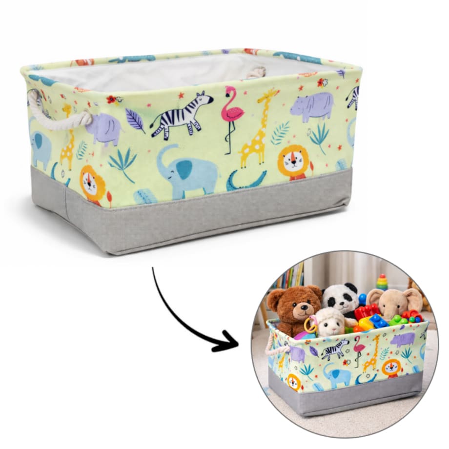 Pojemnik na zabawki kosz, worek na pranie, zwierzątka 30х40х22cm OR112