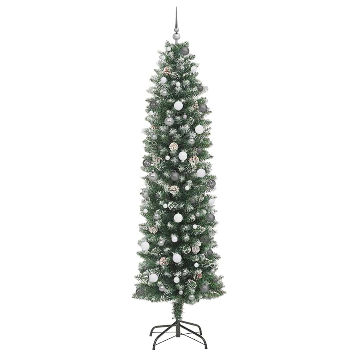 vidaXL Sztuczne smukłe drzewo bożonarodzeniowe Zielony 240 cm