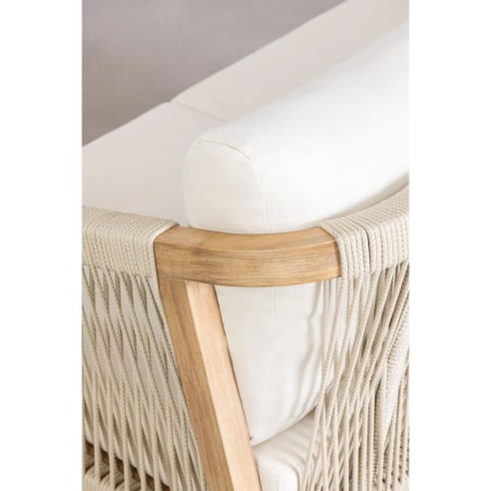 Zestaw ogrodowy: sofa 2-osoba, 2 fotele i stolik kawowy Dubai