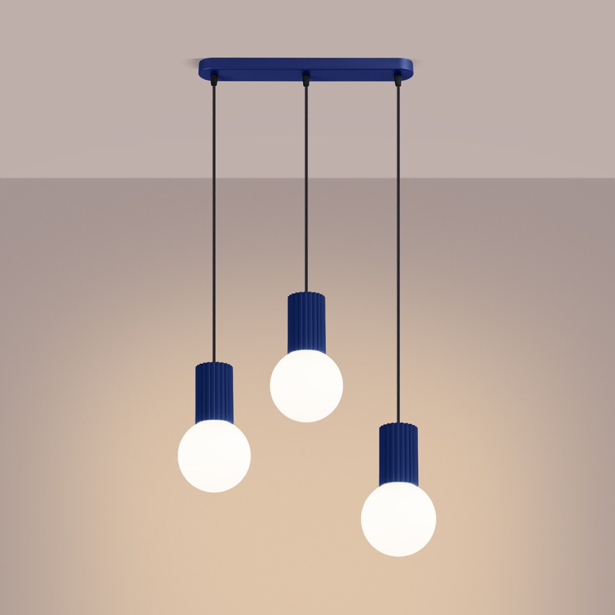 Lampa wisząca HALO 3L ultramaryna