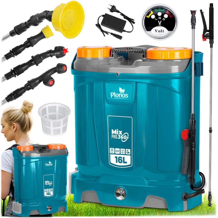 Opryskiwacz akumulatorowy Plonos PL-604 ciśnieniowy plecakowy 85 cm lanca 16L