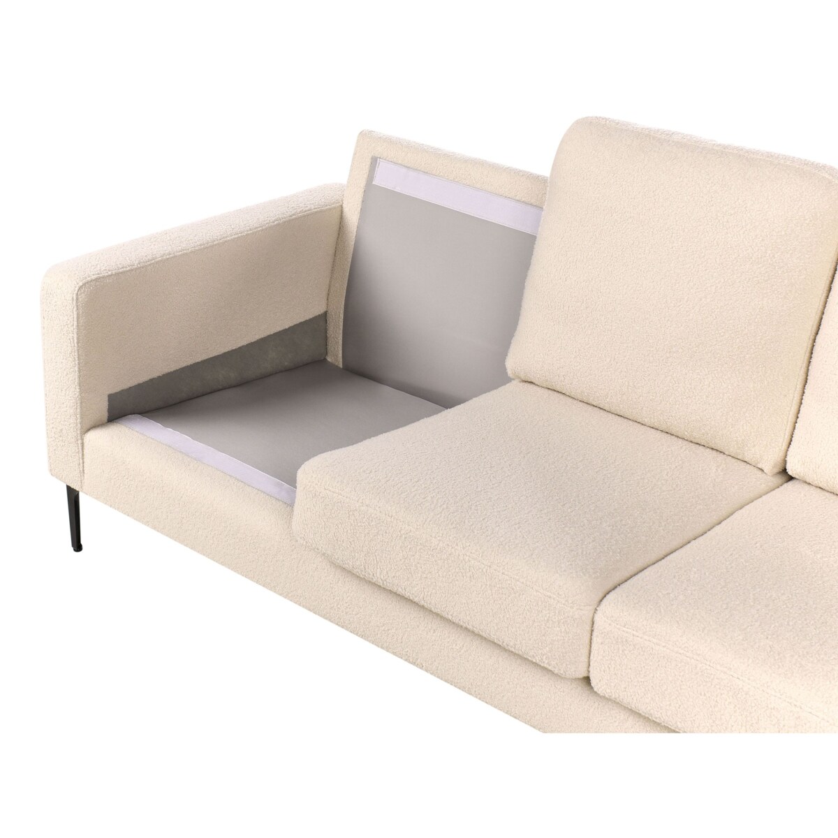 Sofa 3-osobowa boucle złamana biel GAVLE