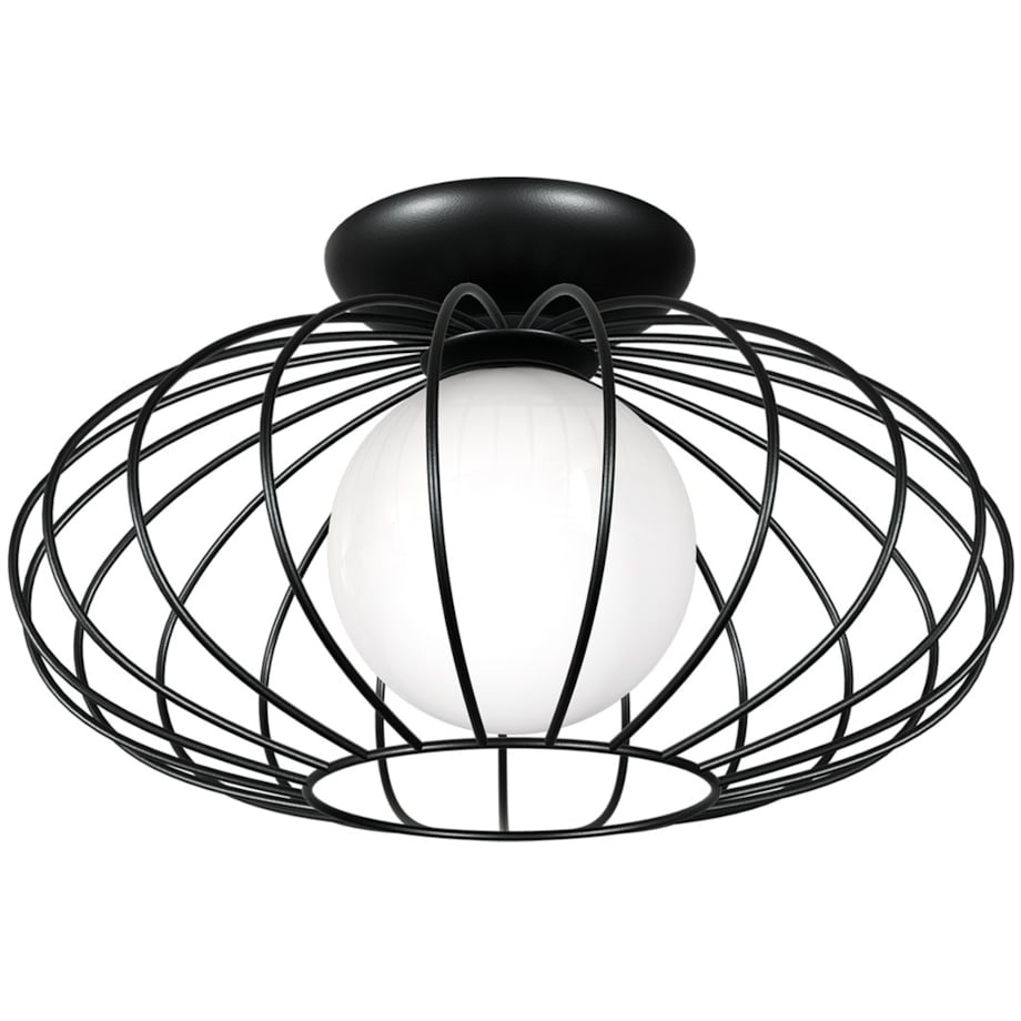 Lampa sufitowa KRONOS MLP4425 druciana do salonu czarna