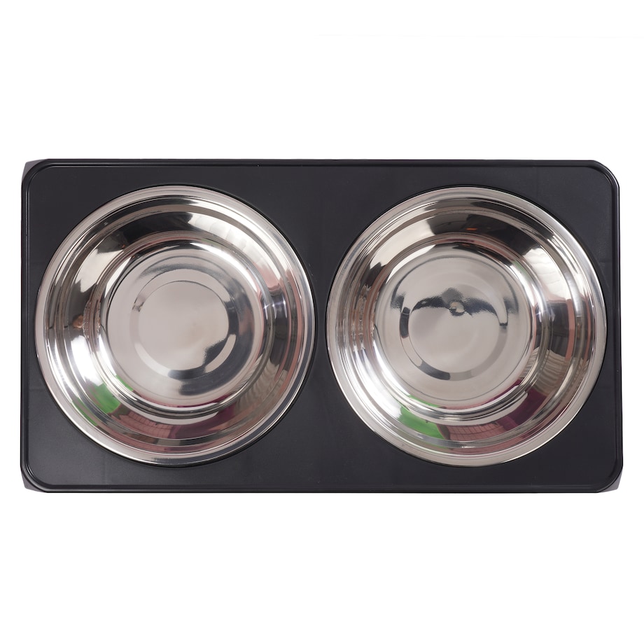 Zestaw Misek Dla Pupila Z Regulacją Wysokości Stal Nierdzewna Woda Karma