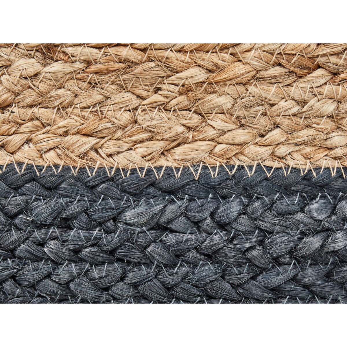 Puf DUKI Granatowy Juta 50 cm 50 cm