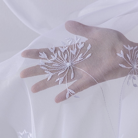 Firana na taśmie 300x245 biały w dmuchawce