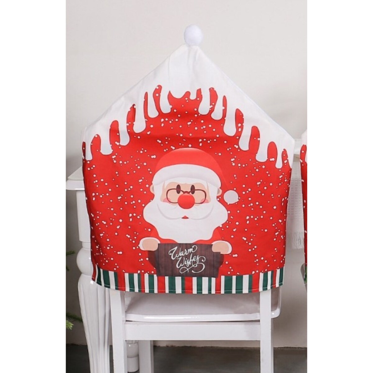 Pokrowiec Na Krzesło Ozdoba Świąteczna Mikołaj