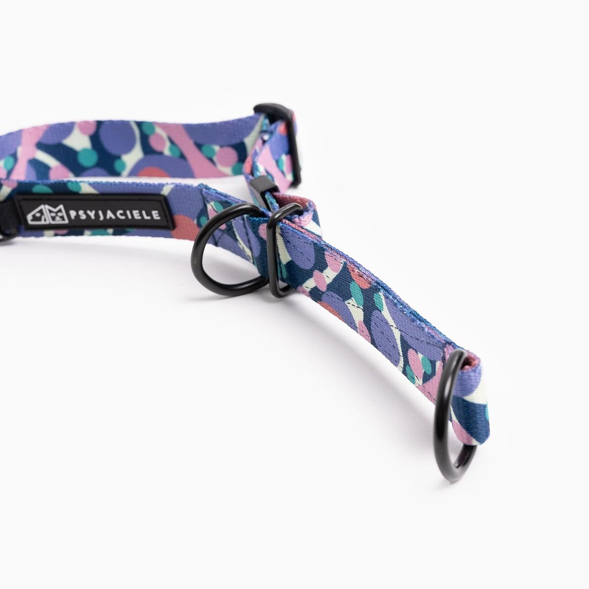 Obroża półzaciskowa dla psa lub kota "Pies z głową w dół" - Szerokość taśmy: 38mm, Rozmiar: XS