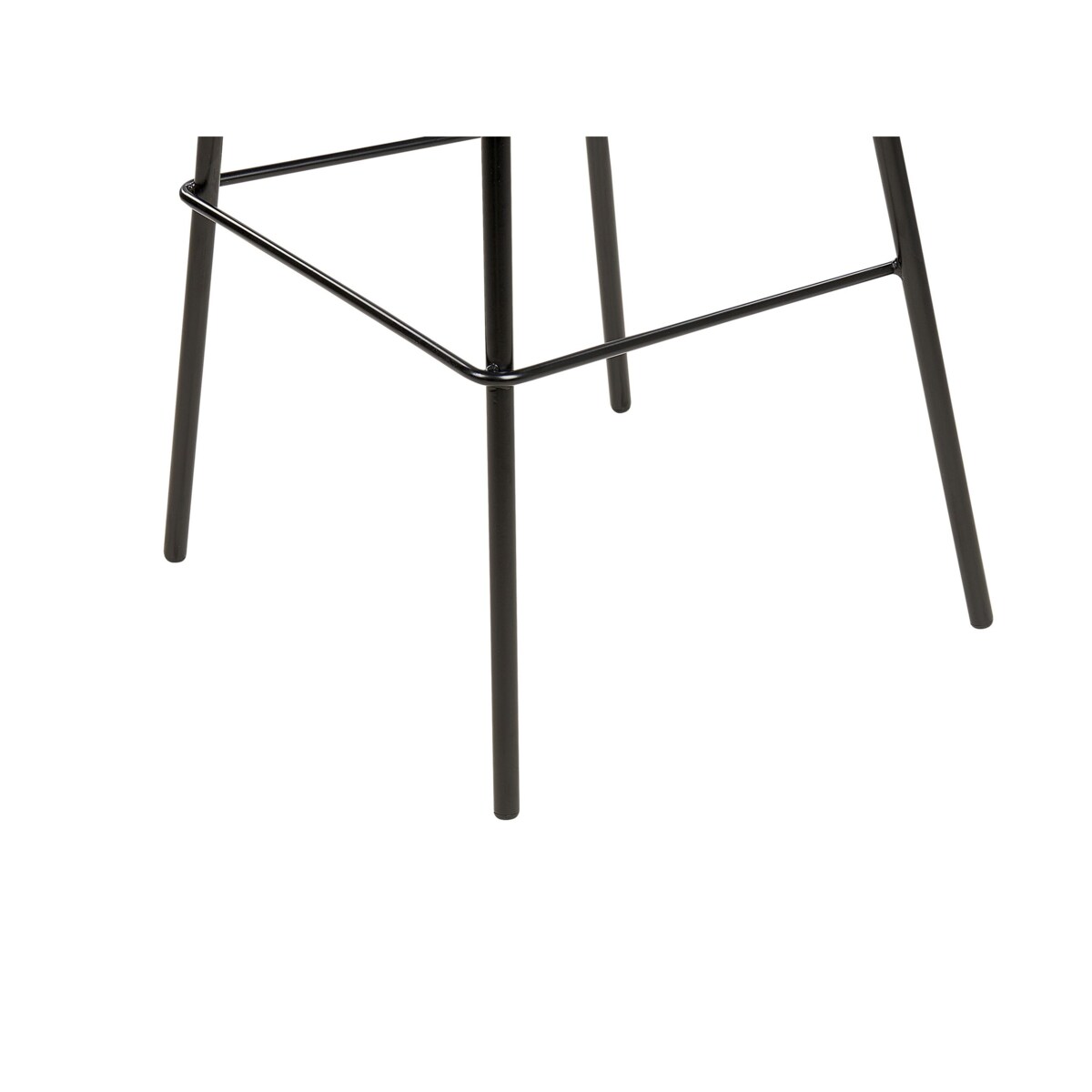 Zestaw 4 krzeseł barowych czarny MORA