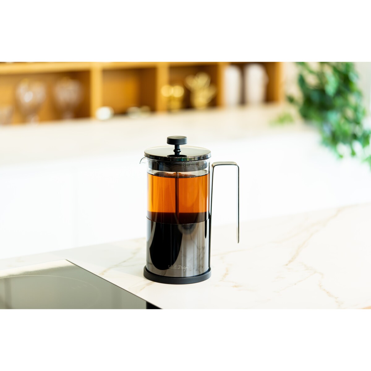 Zaparzacz do kawy i herbaty 1000 ml Diamante graiftowy 0701