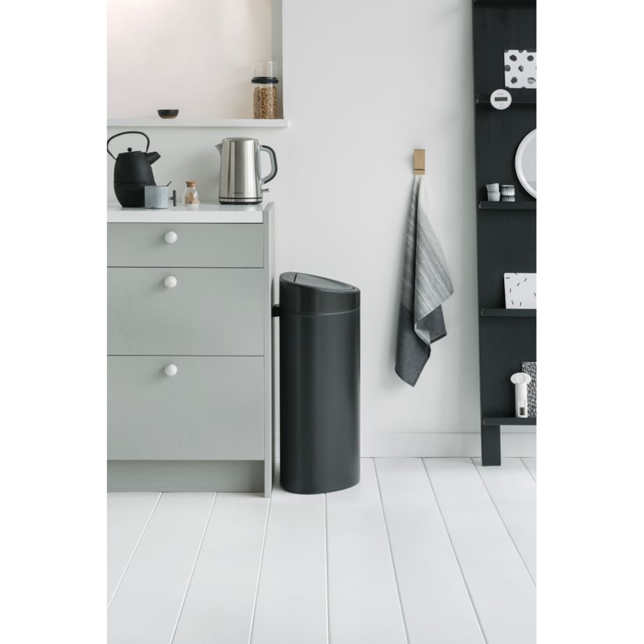 Kosz na śmieci Touch Bin New 40l mat czarny 114946