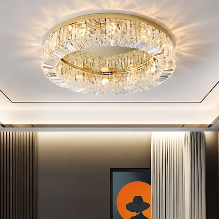 Lampa Sufitowa App1729-8C 60Cm Złoty, Szkło