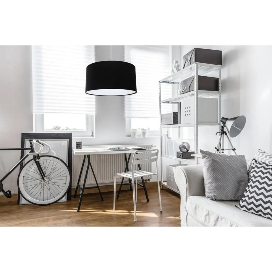 Lampa wisząca HOME 50 czarna/biała