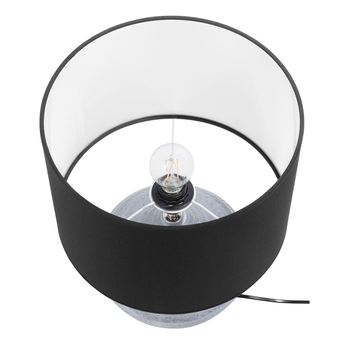 Lampka stołowa srebrna KUBAN