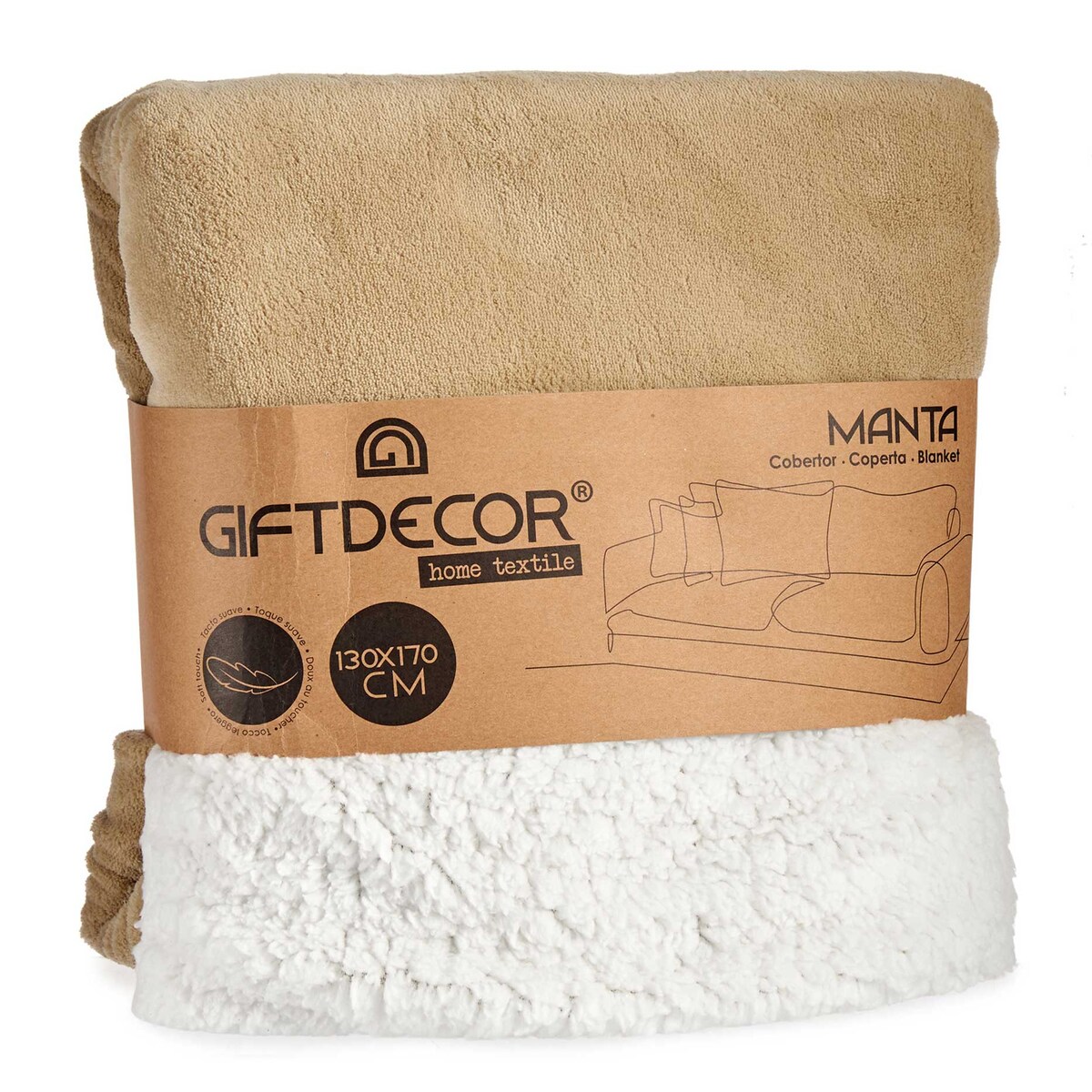 Koc dwustronny, 130 x 170 cm