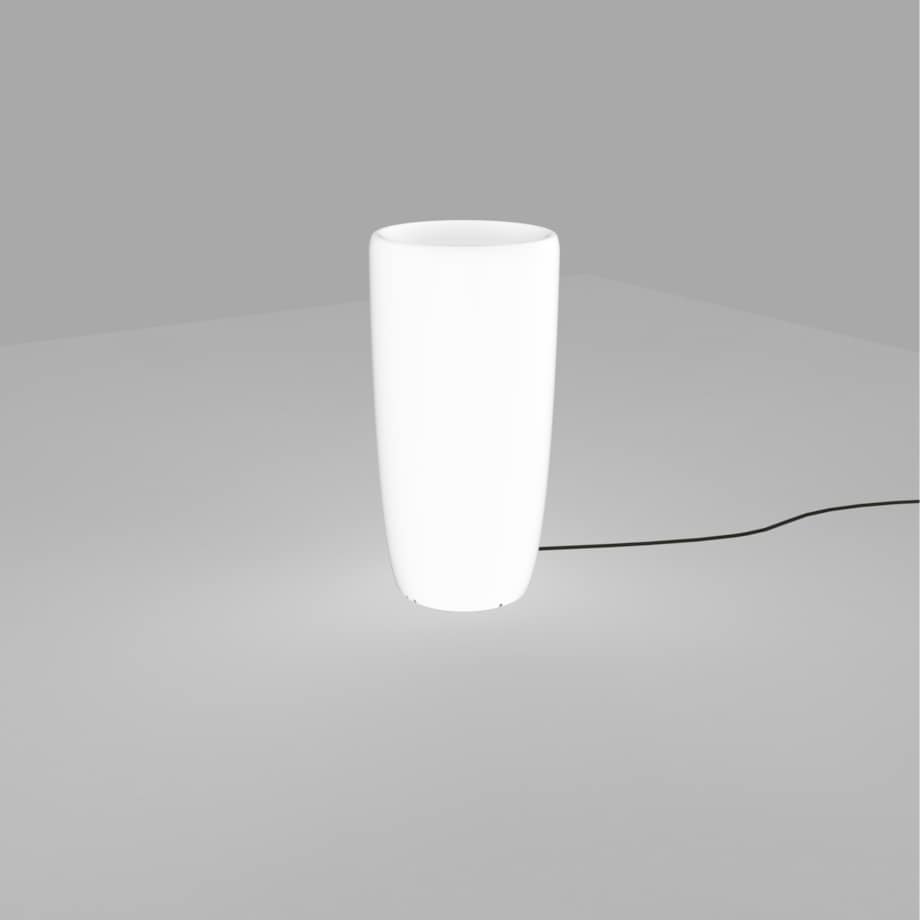Słupek LAMPA zewnętrzna FLOWERPOT 9712 biała donica podświetlana outdoor IP65, Nowodvorski