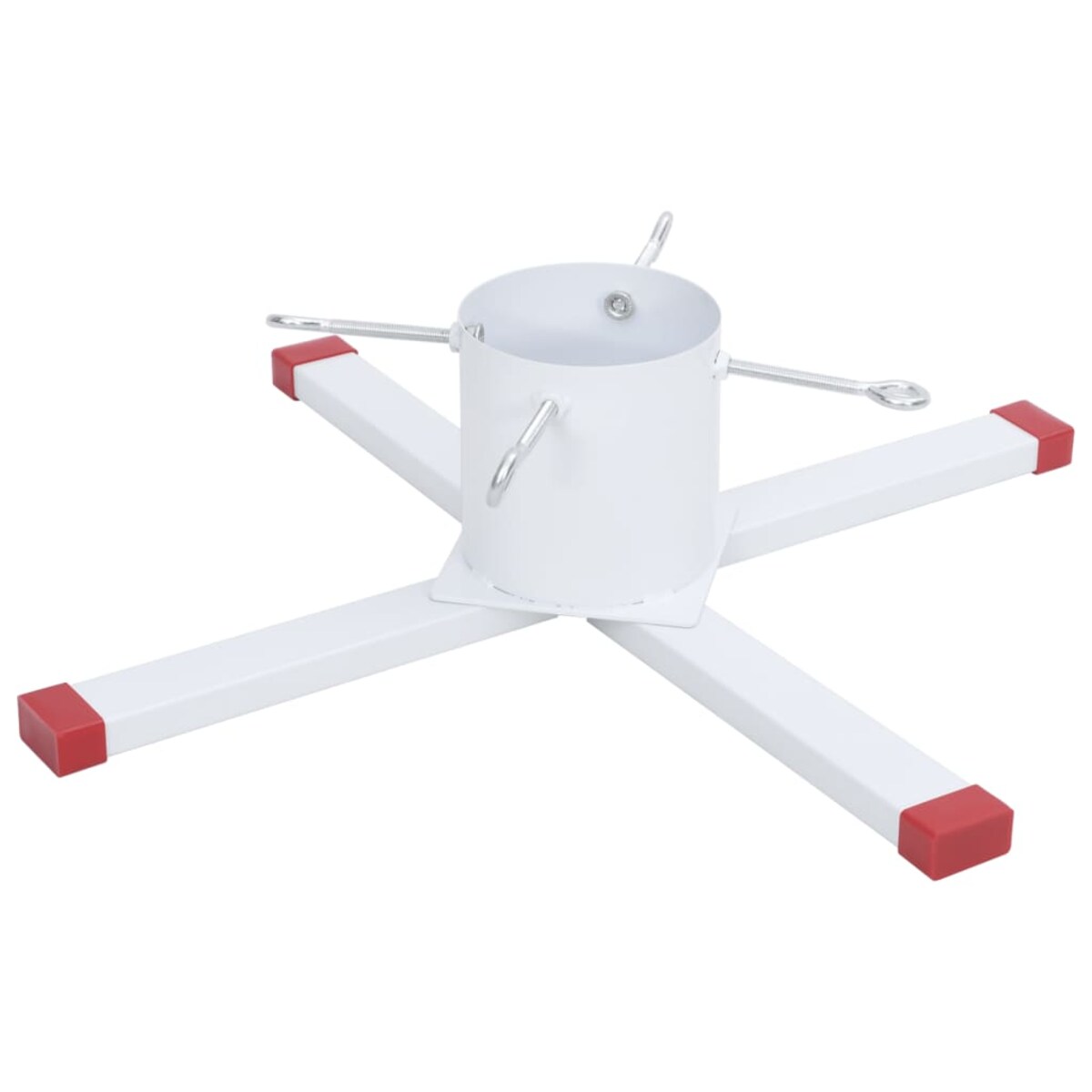 vidaXL Stojak pod choinkę, biały, 61x61x15,5 cm