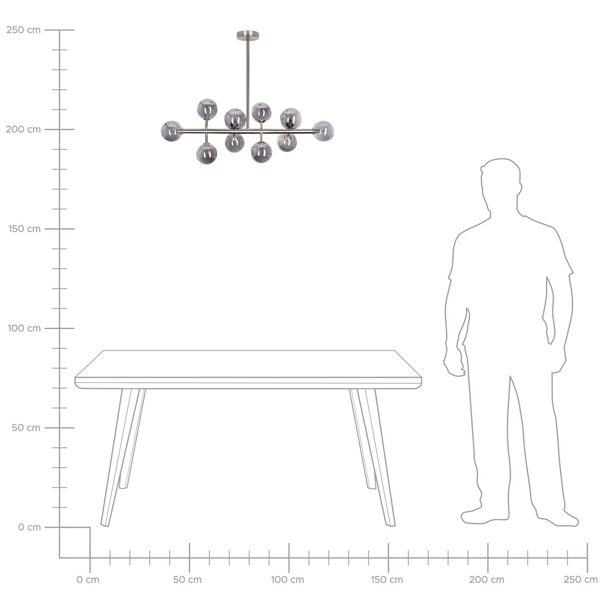 Lampa wisząca RAMIS Metal Srebrny