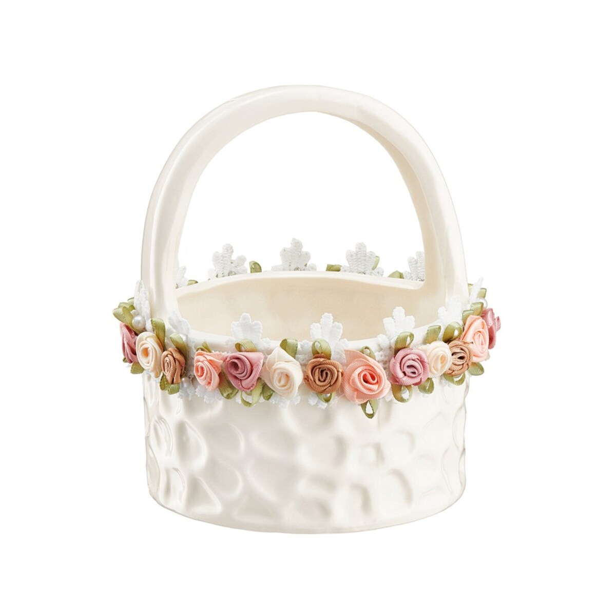 VILLA ITALIA Koszyczek wielkanocny porcelanowy 15 cm PRIMAVERA