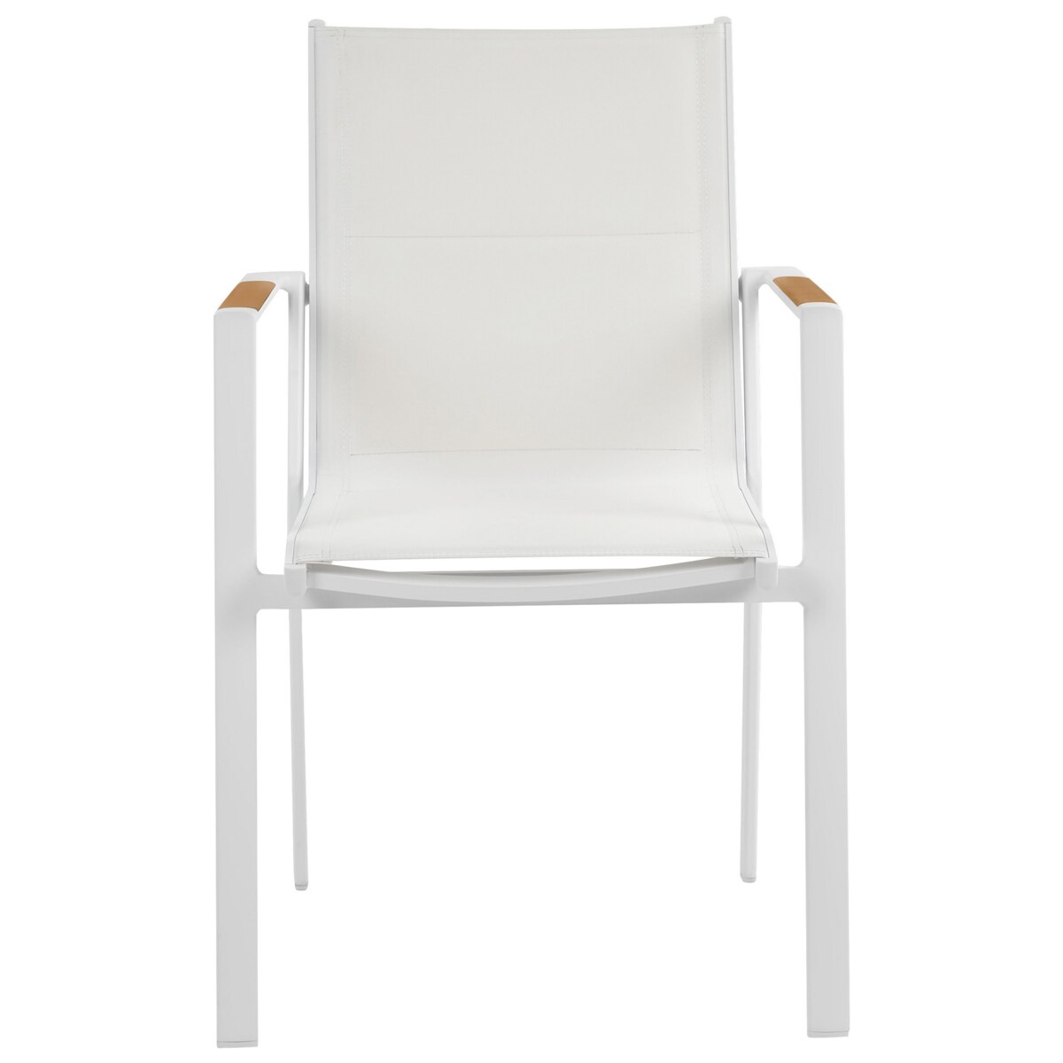 Krzesło ogrodowe Zestaw 6 Metal Biały BUSSETO