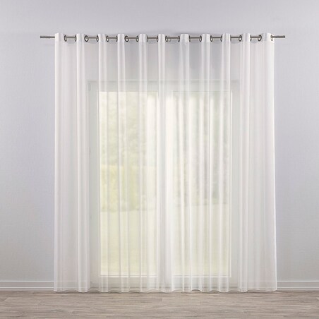 Firana na przelotkach, ecru natural look, Woale i firany