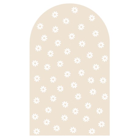 Naklejka na ścianę łuk latte - stokrotki L