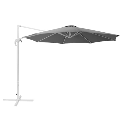 Parasol ogrodowy na wysięgniku 300 cm SAVONA Ciemnoszary Szary