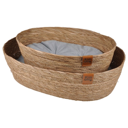 Zestaw plecionych koszy, hiacynt wodny, 2 szt.