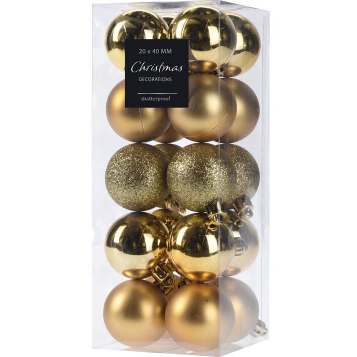 Zestaw bombek choinkowych, 20 sztuk, Ø 4 cm