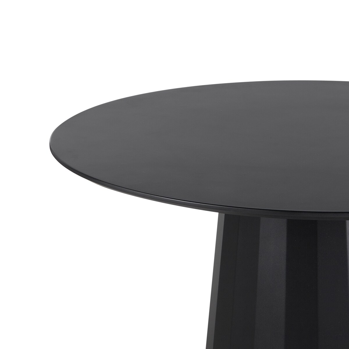 Stół do jadalni PLATO Czarny 100 cm 100 cm Metal