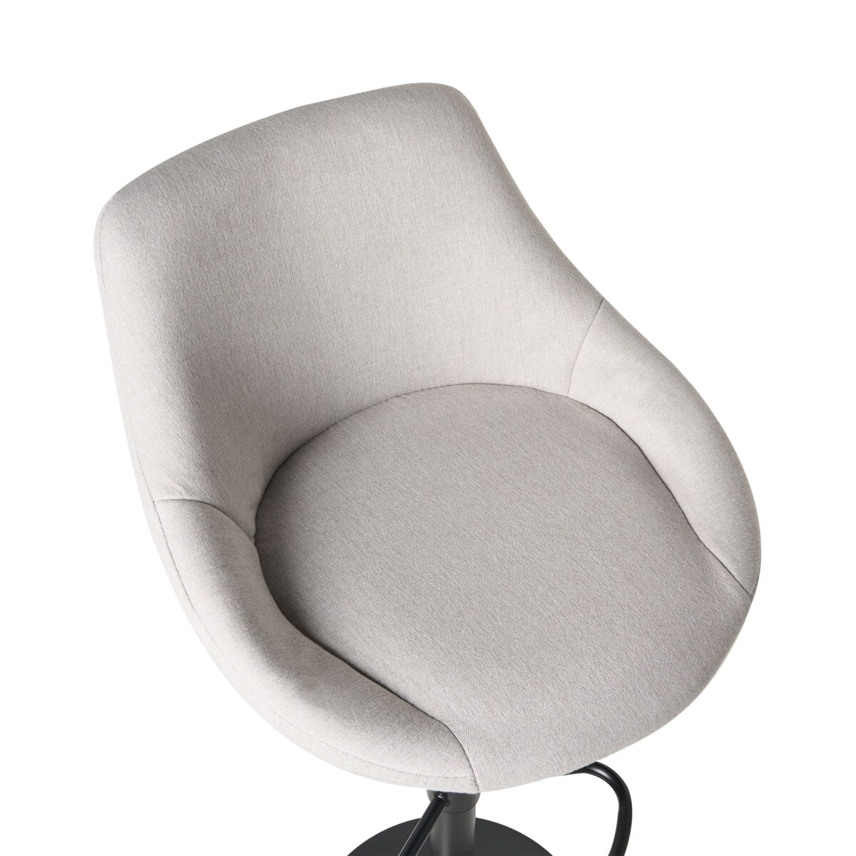 Zestaw 2 hokerów barowych MEDULIN Obrotowy Jasnoszary