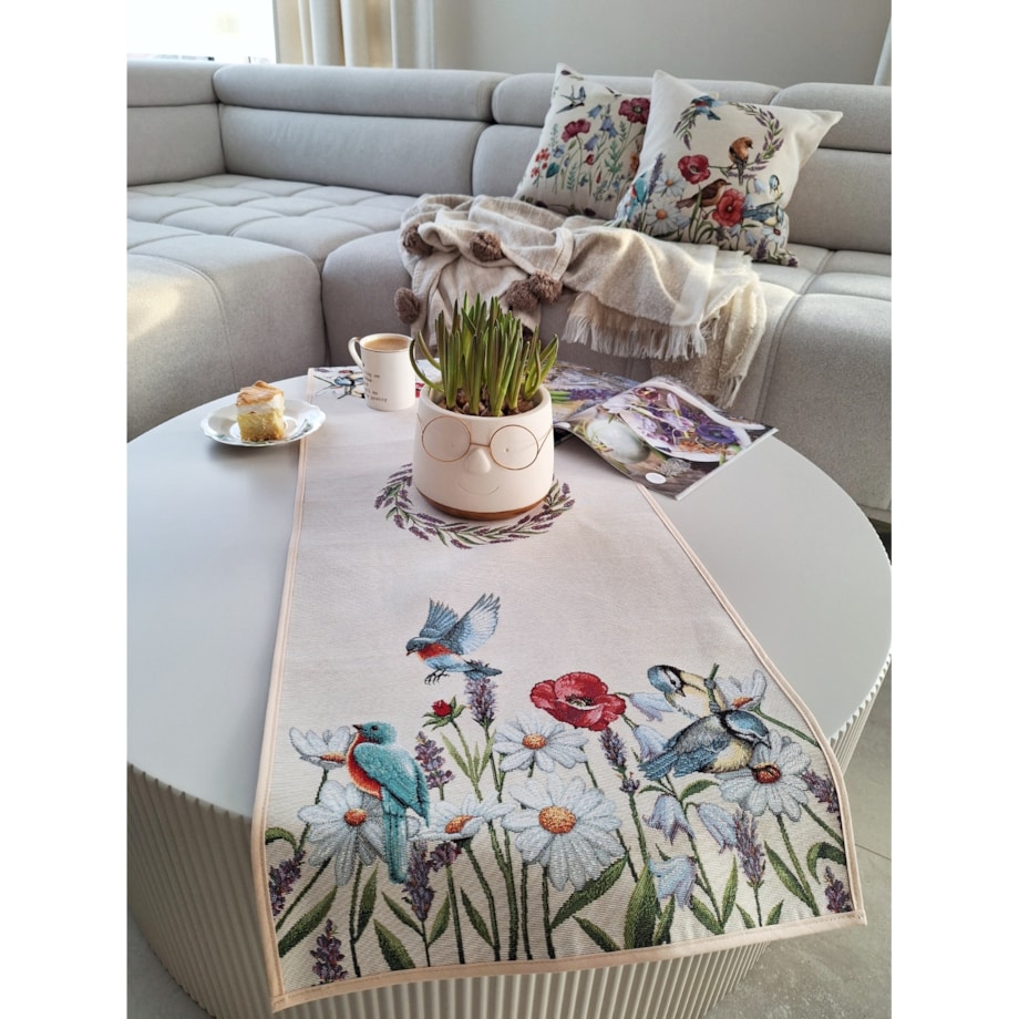 Poszewka Na Poduszkę Jasiek 45X45 Cm Żakardowa Dekoracyjna Ozdobna Meadow