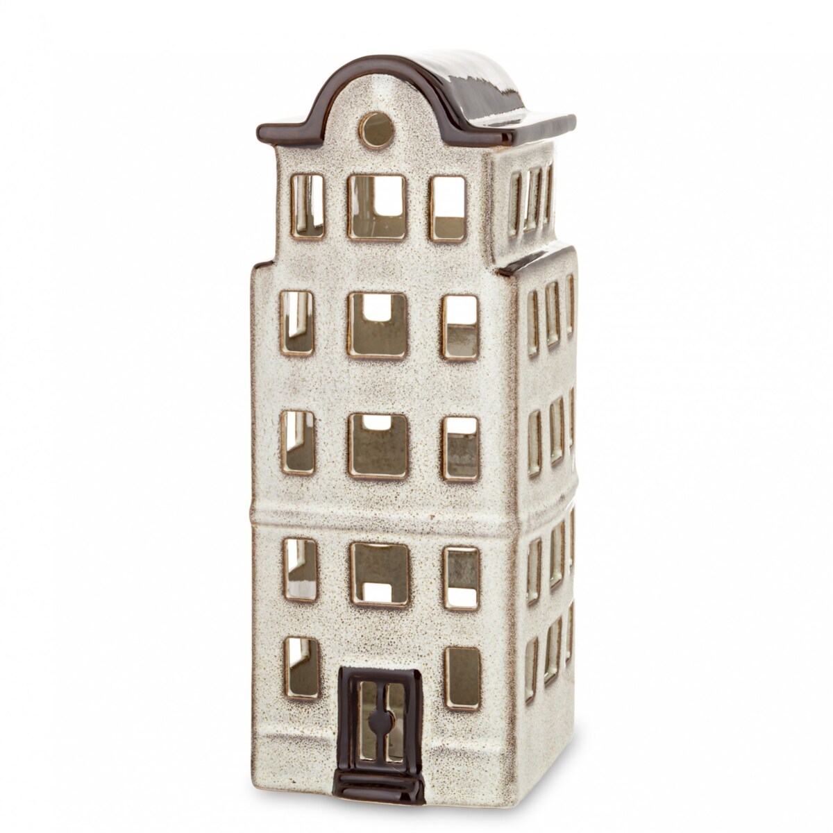 Domek kamienica LED 26x10x11 cm BALAY brązowy