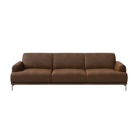 Sofa 3-osobowa Puzo - brązowa
