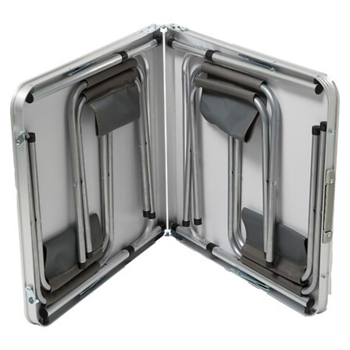 Zestaw ogrodowy Otano SKŁADANY STÓŁ i 4 KRZESŁA niebieski