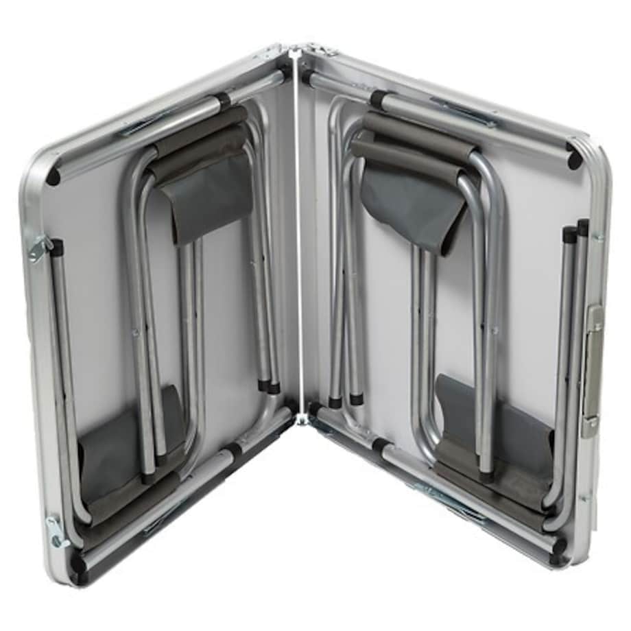 Zestaw ogrodowy Otano SKŁADANY STÓŁ i 4 KRZESŁA niebieski