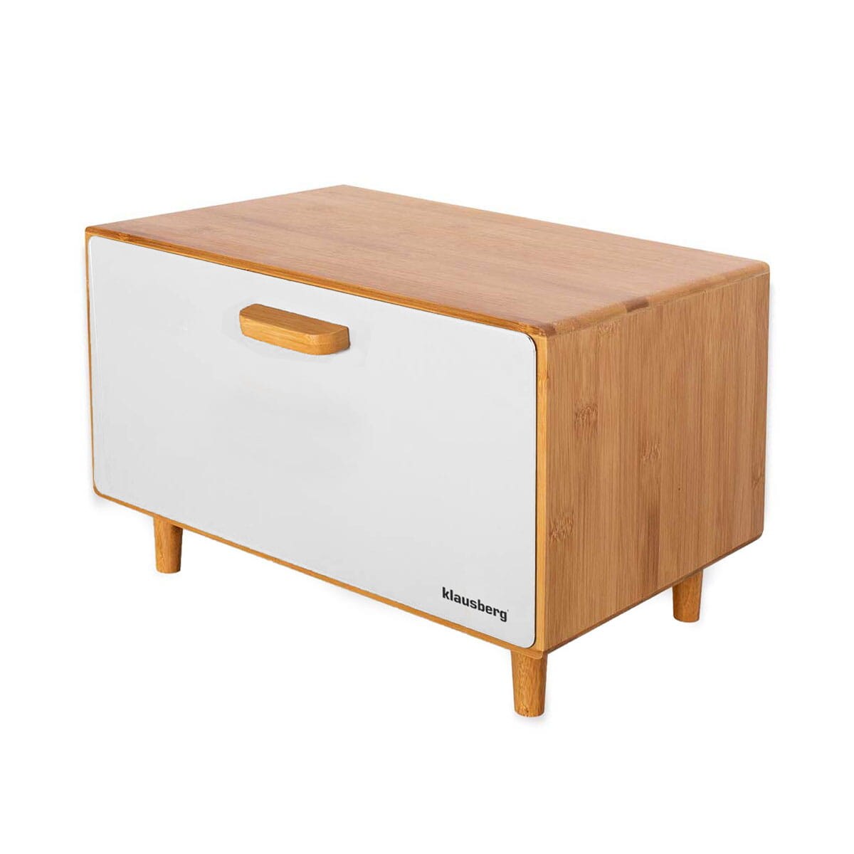 Chlebak bambusowy pojemnik na pieczywo chleb biały KLAUSBERG