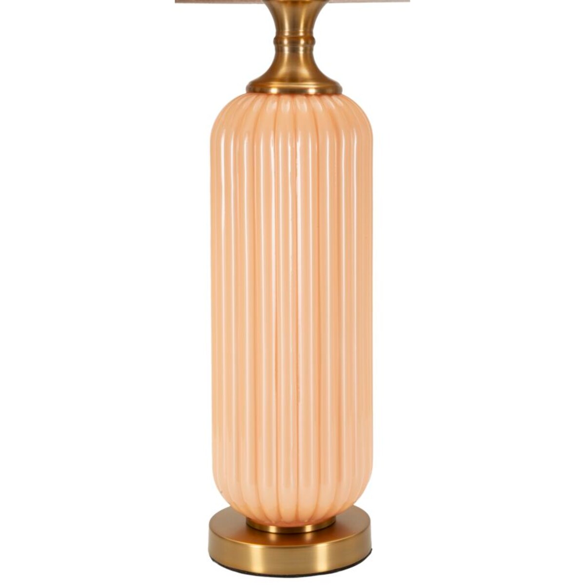 Lampa stołowa Perly - C, kolor perłowy i złoty, szkło i żelazo, 35,5 x 35,5 x 64 cm, 1 x E27, styl glamour, do salonu i sypialni, Mauro Ferretti