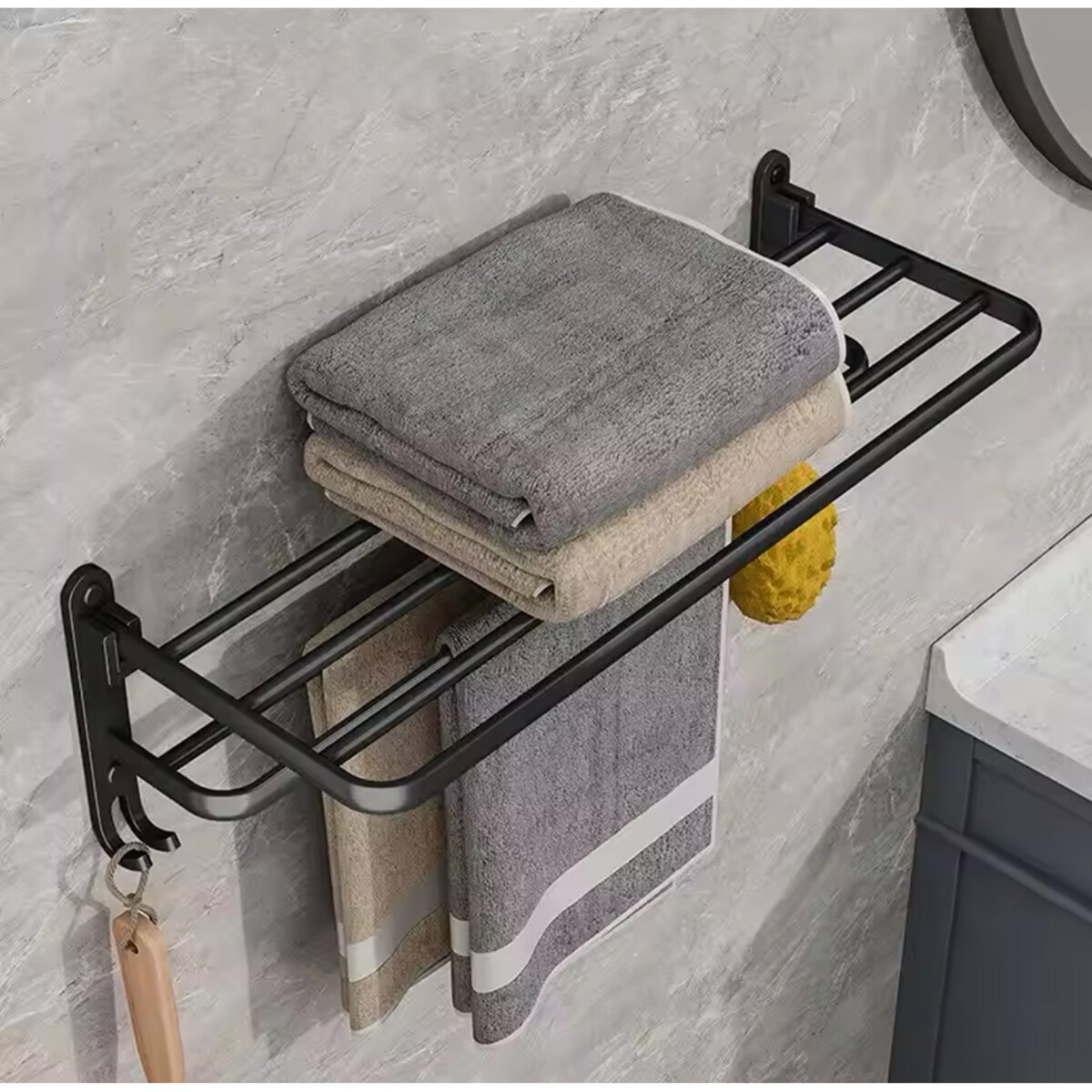 Półka prysznicowa SHP BILIA czarna