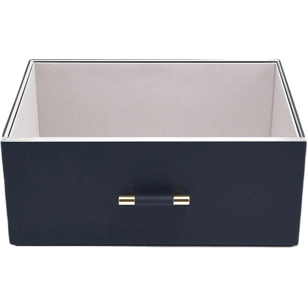 Pudełko do przechowywania Stackers Handled Pebble supersize granatowe z akrylową pokrywką