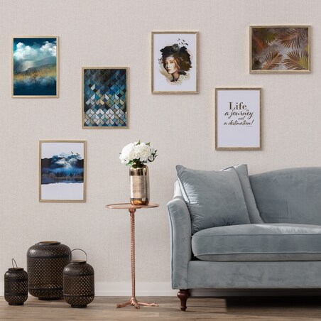 Obraz Woman 30x40cm gold, 30 x 40 cm