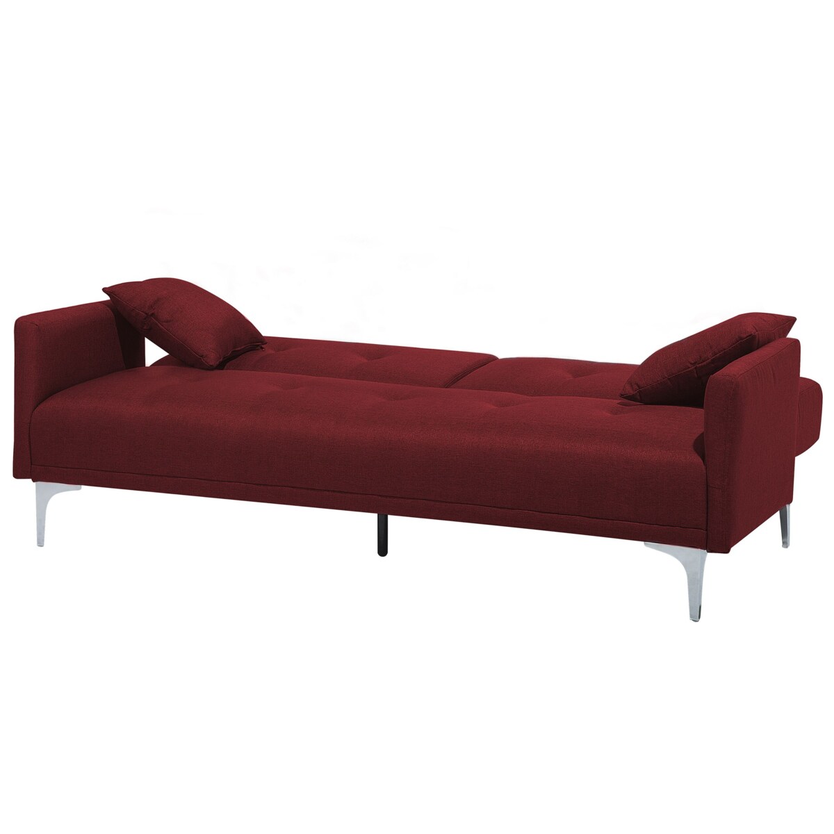 Sofa rozkładana czerwona LUCAN