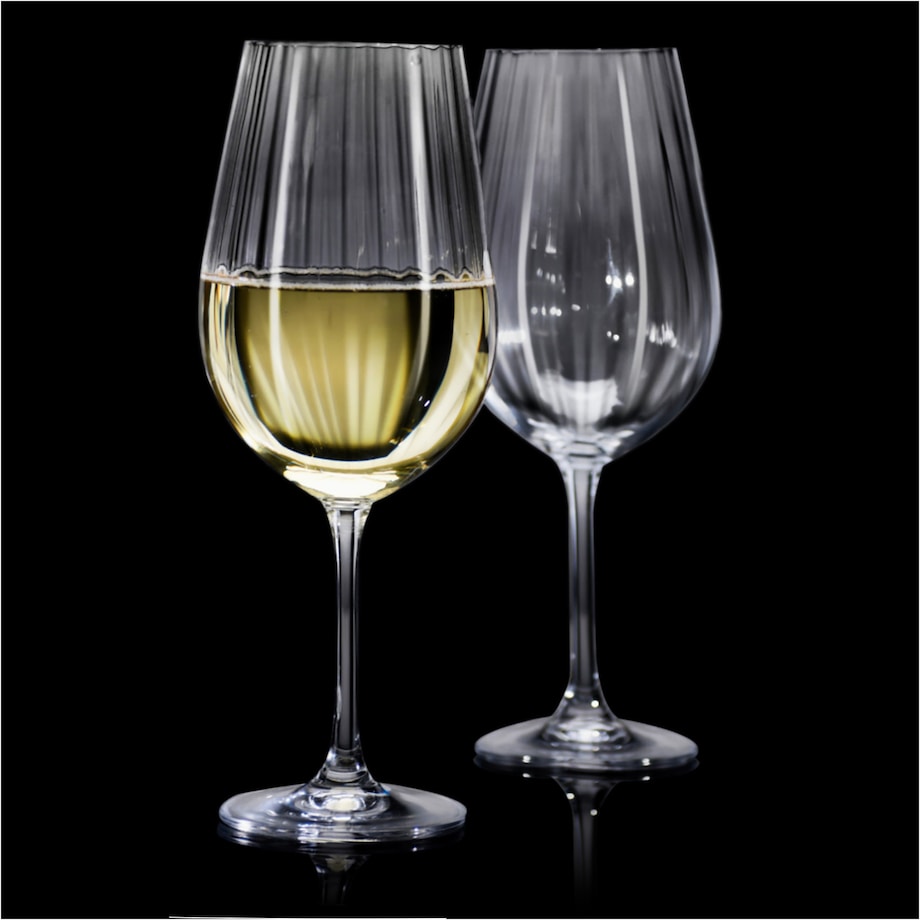 4X Kieliszki Kryształowe Do Wina Szampana Szklanki Eleganckie Szklane 690 Ml Zestaw