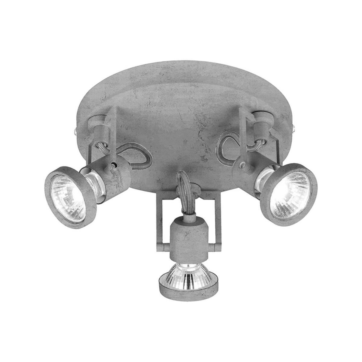 Lampa Sufitowa BRITOP Lighting 3xGU10 Max.50W Klasyczny Szary Beton, Polski Producent, 1 szt.